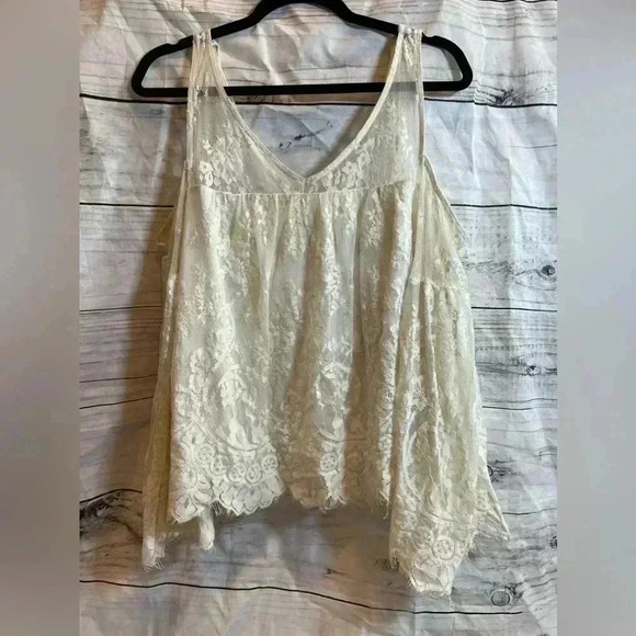 Abercrombie and fitch lace off the shoulder top - Picture 1 of 6